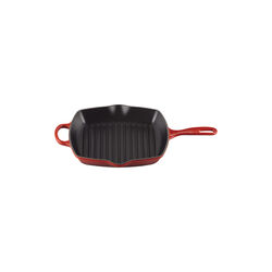 Signature cast iron square grillit 26 cm, cerise, Le Creuset