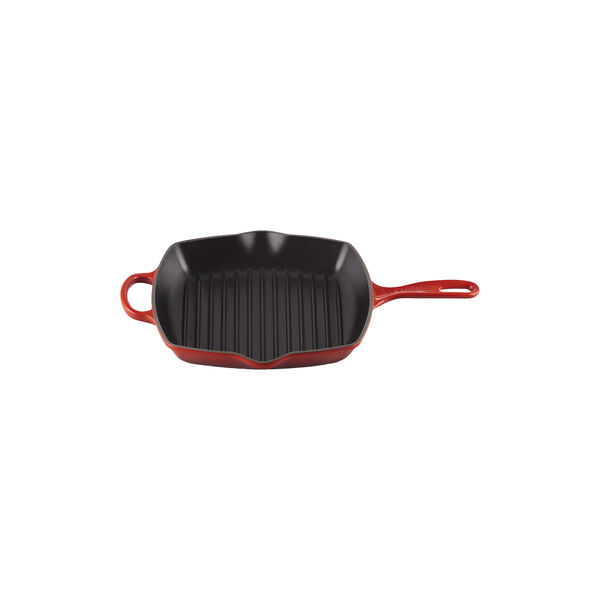 Signature cast iron square grillit 26 cm, cerise, Le Creuset