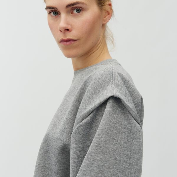 Aquilina M Top, medium grey melange, mbyM