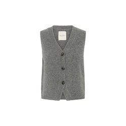 SylvaPW Waistcoat, medium grey melange, Part Two