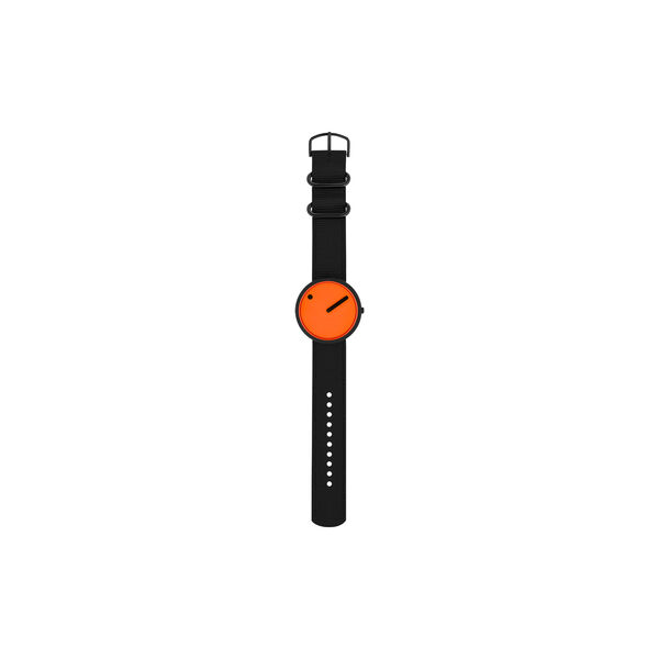 PICTO Wrist Watch, signal orange/matt black/manta ray black, PICTO