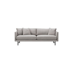 5652 Calmo 95 2-seater Sofa, beige/black, Fredericia Furniture