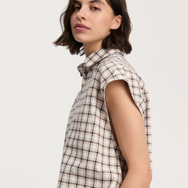 Camal Shirt Check, mix osaka, Aiayu