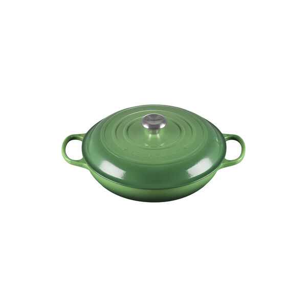 Signature cast iron buffet pot 30 cm, bamboo green, Le Creuset