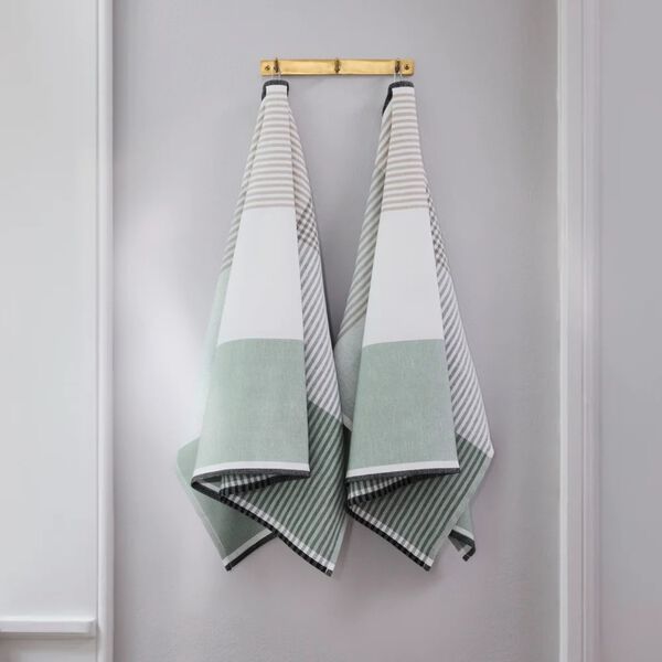 BECKER 63 Tea Towel | Sage Green, Georg Jensen Damask