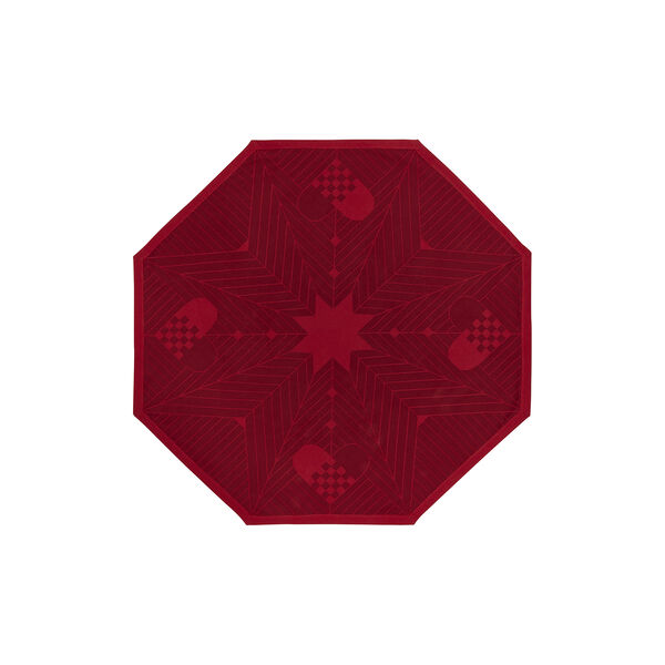 CHRISTMAS TRADITIONAL Christmas Tree Skirt, deep red, Georg Jensen Damask