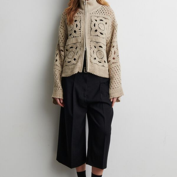 Sella Cropped Trousers, black, Second Female