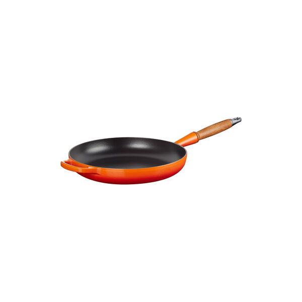 Signature Frying Pan with Wooden Handle &Oslash; 28 cm, volcanic, Le Creuset