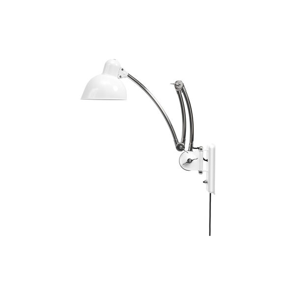 KAISER idell™ 6559-W Wall Lamp, white/chrome, Fritz Hansen