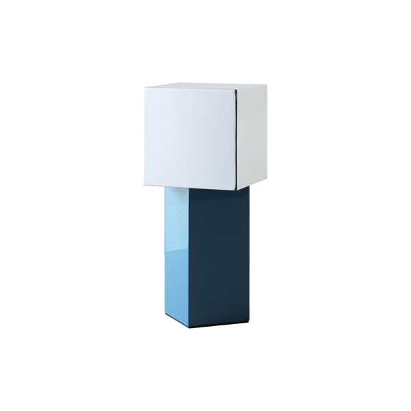 Pivot ATD7 Portable Table Lamp, blue silver, &Tradition