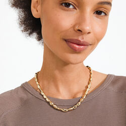 PRESENCE necklace, gold plated, Pilgrim