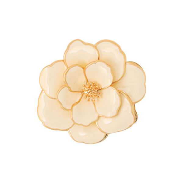 PEONY flower pendant medium, sand white PEONY flower pendant medium, sand white, bangle up