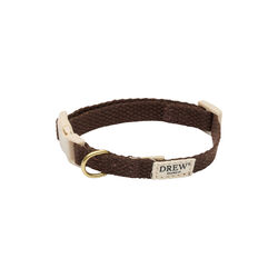 Light puppy collar Mini, dark brown, Drew's Dogwear