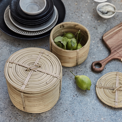 HDRound Basket set, natural, House Doctor