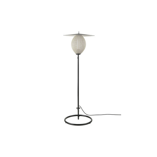 Satellite Outdoor Floor Lamp, cream white semi matt, GUBI