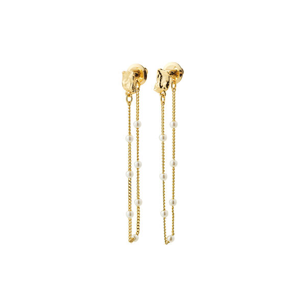 AERUN earrings, gold plated, Pilgrim