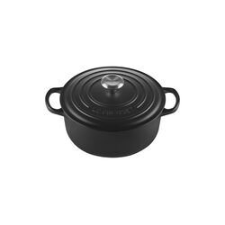 Signature round cast iron pot &Oslash; 20 cm, matte black, Le Creuset