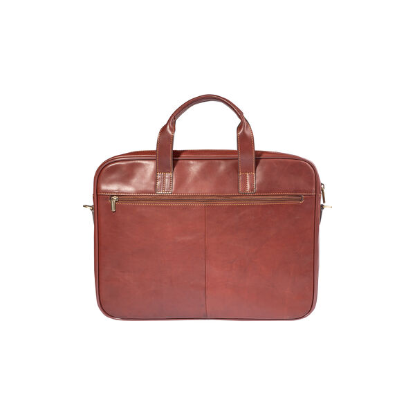 1 Compartment Laptop Bag, dark brown, Tony Perotti