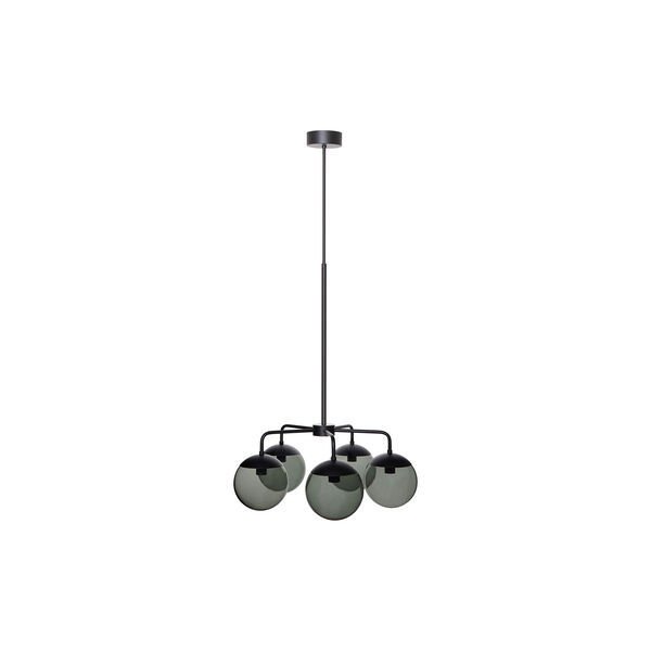Lord 5 Chandelier, black/smoke, Rubn