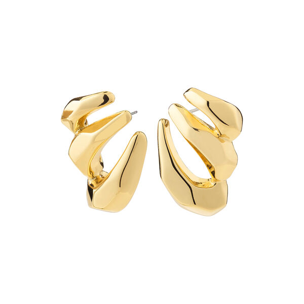 PRESENCE earrings, gold plated, Pilgrim