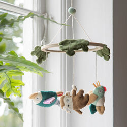 Wildlife Baby Musical Mirror Mobile, Sebra