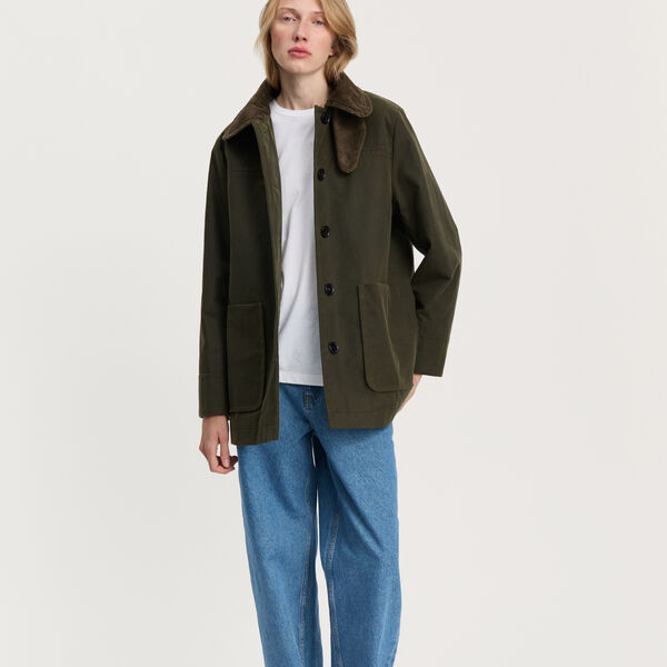 Jamie Jacket Ripstop Oilskin, archive olive, Aiayu