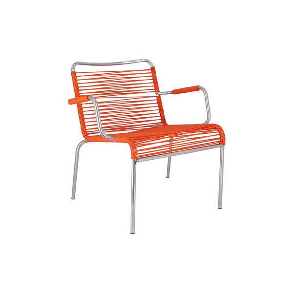Mya Outdoor Lounge Chair with Armrests, orange Mya Outdoor Lounge Chair with Armrests, orange, FIAM