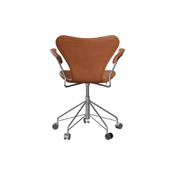 Series 7&trade; 3217 Fully Upholstered Office Chair, Grace Walnut, Fritz Hansen