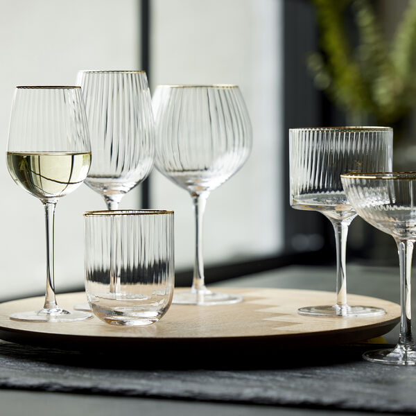 Palermo Gold Red Wine Glass 4 pcs, Lyngby Glas