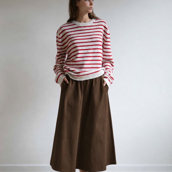 AGNES SKIRT, brown, Studio Feder
