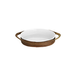 Basket Oval, light/dark brown, Pillivuyt