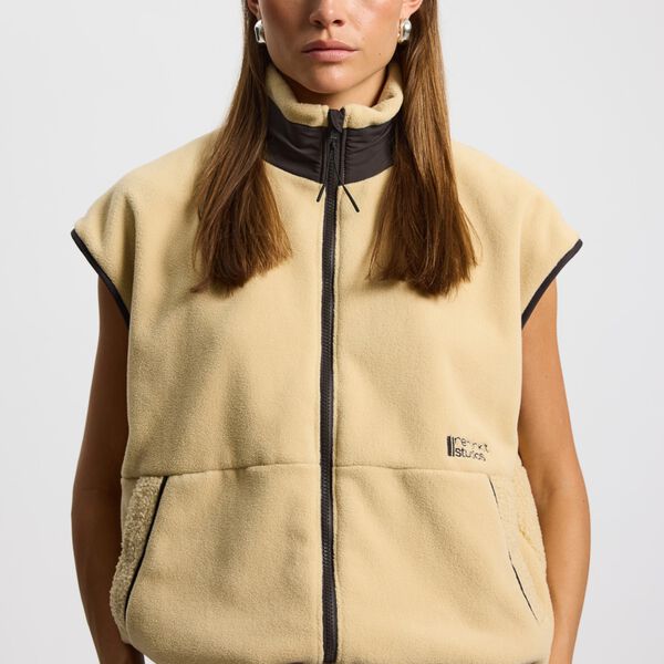 Fleece Gilet Terra, sandshell, Rethinkit