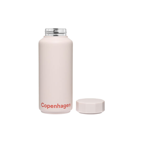 Thermo bottle COPENHAGEN, beige, Design Letters