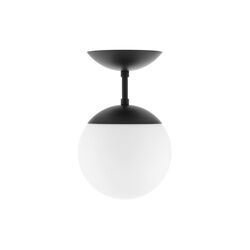 Lord 1 Ceiling/Wall Lamp, black/opal, Rubn