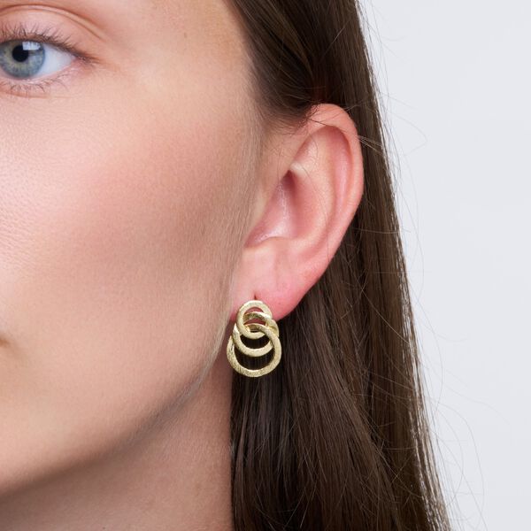 Karla trio earrings, silver plated Karla trio earrings, silver plated, Pure by Nat