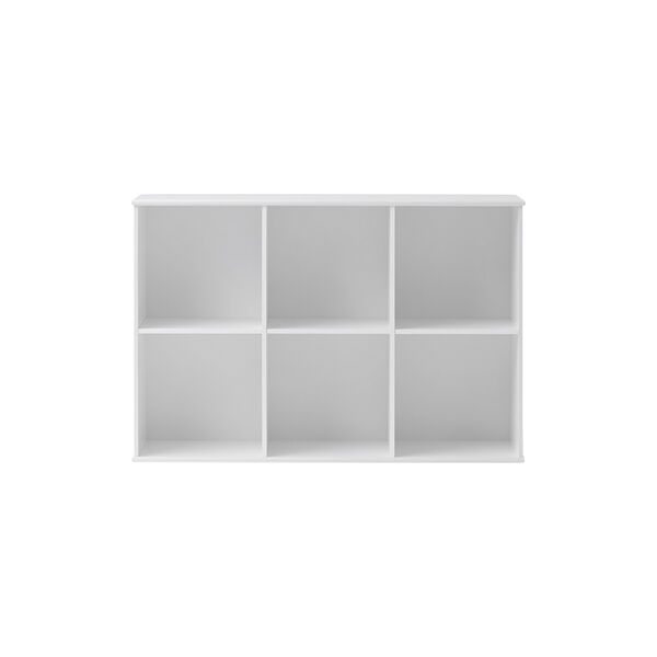Wood Shelving Unit 3x2 Horizontal with Support, Oliver Furniture