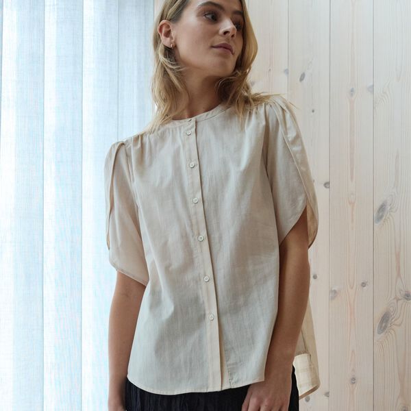 Tulin shirt, off white Tulin shirt, off white, Heartmade