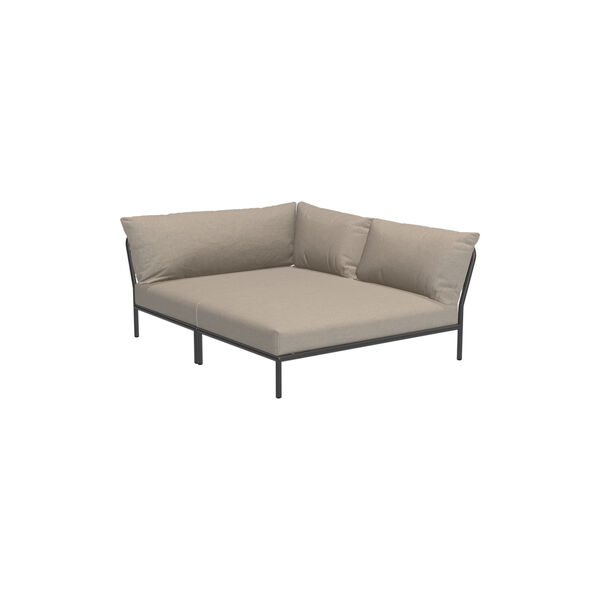 LEVEL2 Cozy Right Corner Lounge Sofa, Sunbrella Heritage ash, HOUE