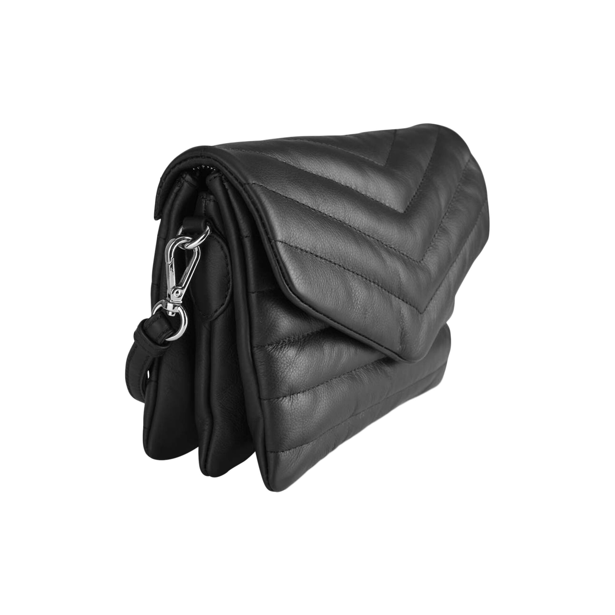 Black puffer crossbody bag best sale
