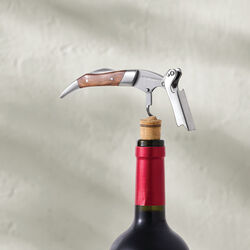 Premium waiter corkscrew, walnut, Le Creuset