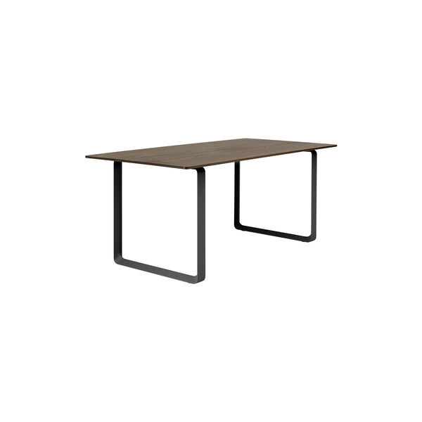 70/70 Table, solid smoked oak/black, Muuto