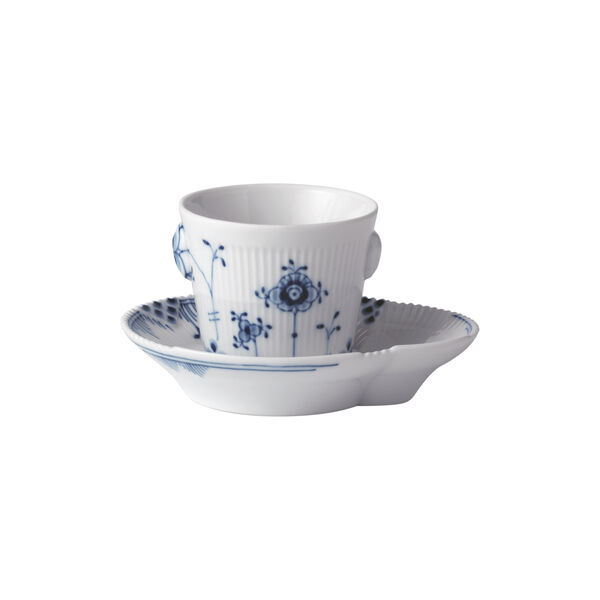 Blue Elements Espresso Cup with Saucer 9 cl, Royal Copenhagen