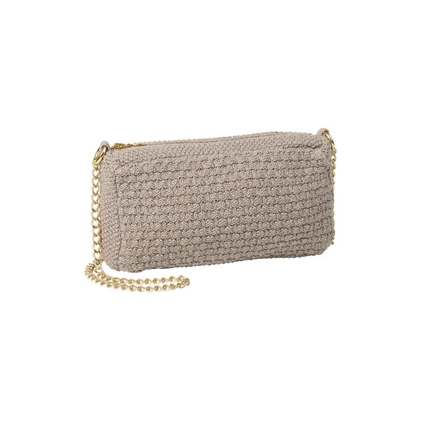 Knitted Clutch Chain Petra, tiger melange, By LOHN