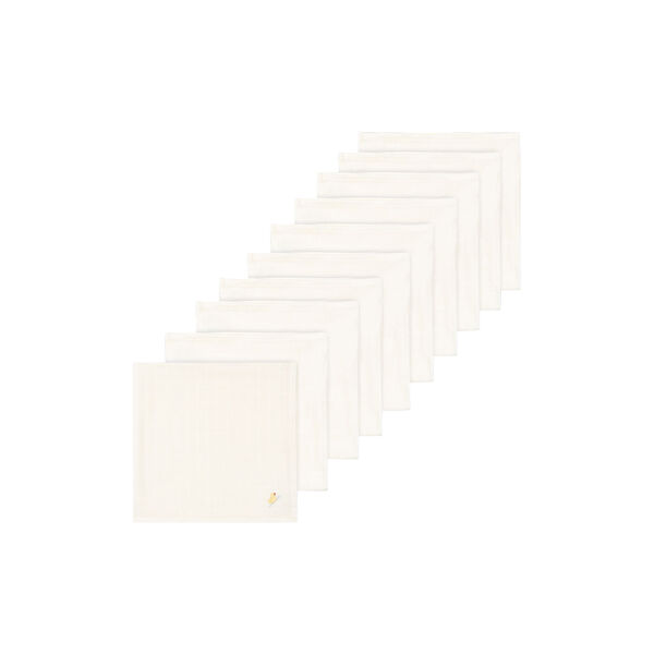 Nuvoli 10-pack Muslin Cloth, antique white Nuvoli 10-pack Muslin Cloth, antique white, Konges Sløjd