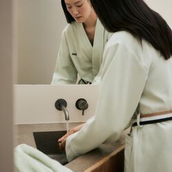 Blinea  Bathrobe, celadon, BOSS Home