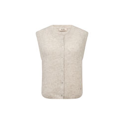 MMAlmine Thora Knit Vest, feather gray, MOS MOSH