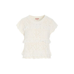 Sienna Knit Top, vanilla, HUNK&Oslash;N