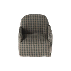 Mouse Chair, green checker, Maileg