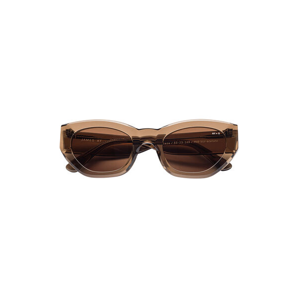Blaze Sunglasses, transparent coffee brown, AY Studios