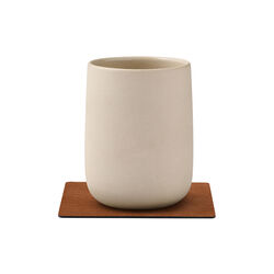 Bull glass mat Square, cognac, LIND DNA